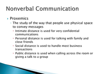 Personal Distance In Communication Managerial communication-unit-1 | PPTX