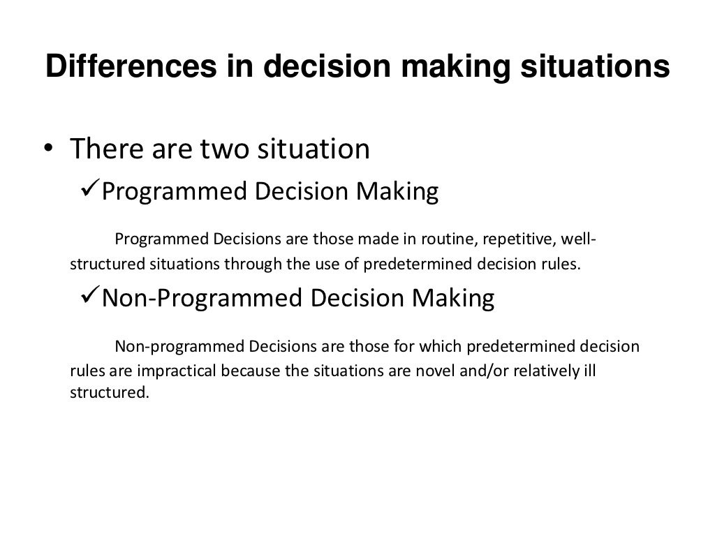 Managerial Decision Making