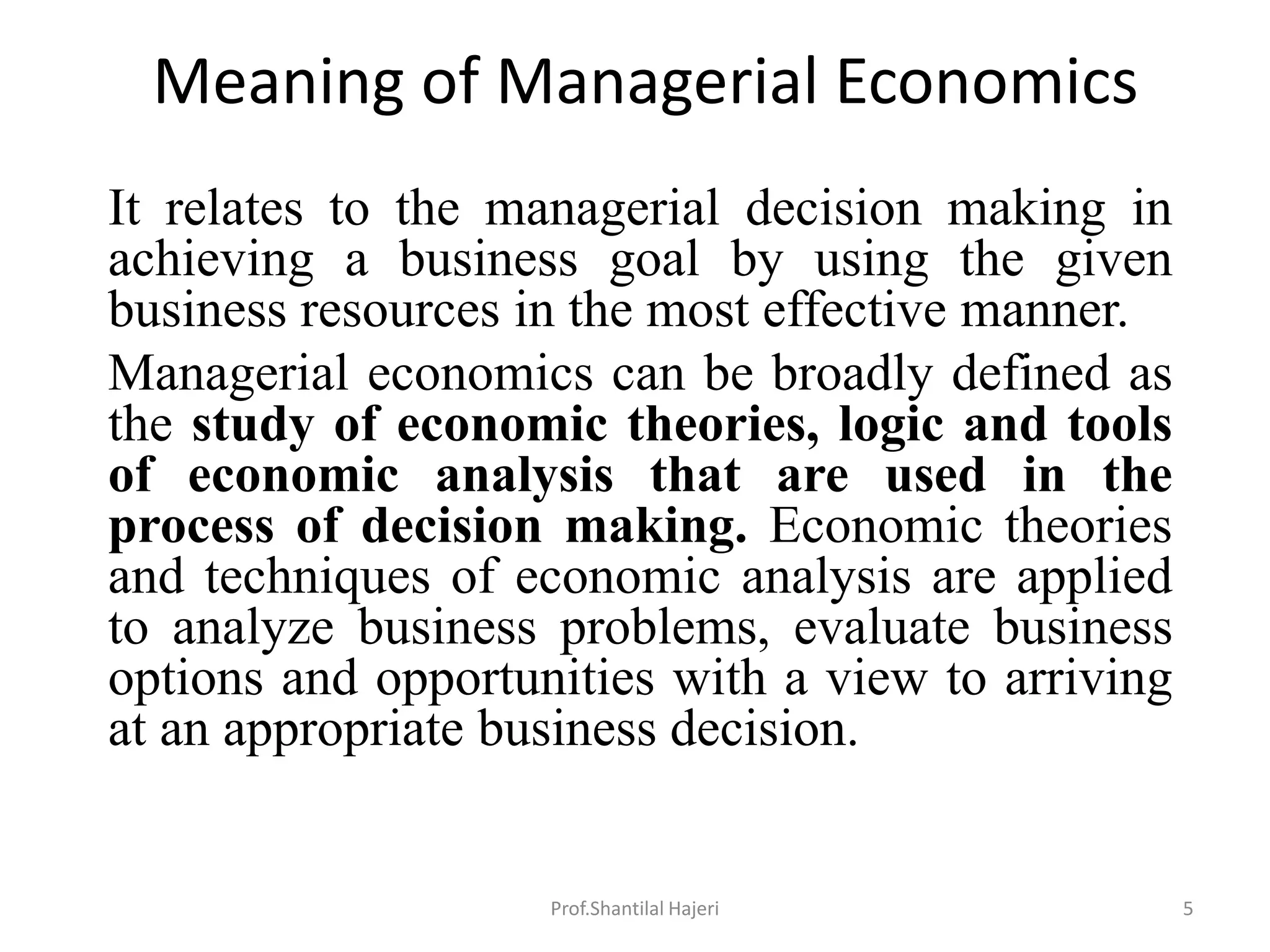 Managerial economics | PPTX