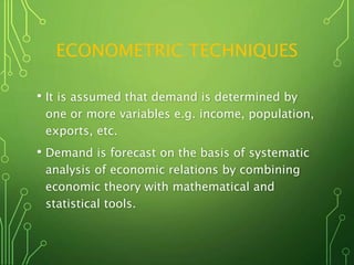 DEMAND FORECASTING - Managerial economics | PPTX