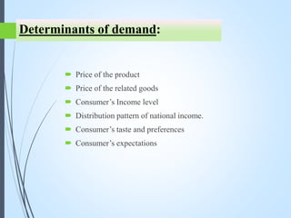determinants of demand | ppt Images High Quality Grahic Ppt on Demand Analysis, Presentation on Demand Analysis, Managerial ...