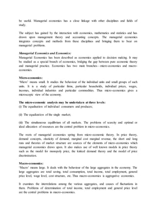 Managerial economics | DOCX