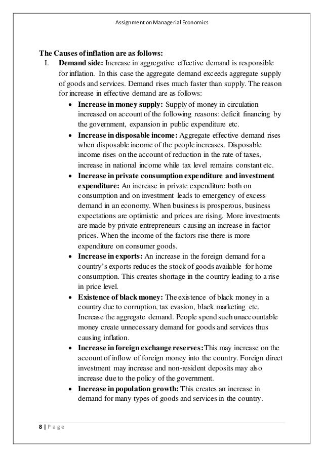 Managerial economics research paper image