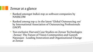 Managerial Economics case study Zensar Technologies | PPTX