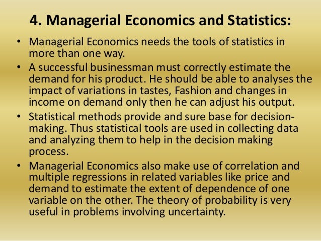 Managerial Economics Relationship With Other Subjects
