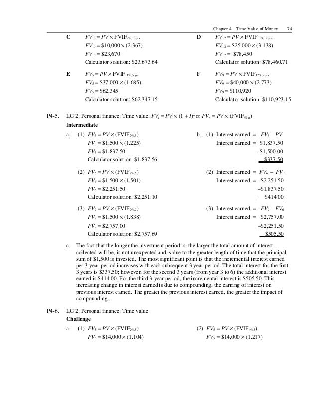 Managerial Finance Gitman E12 Ch04