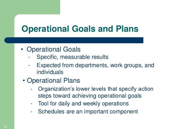 Managerial planning and goal setting