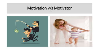 Motivation v/s Motivator
 