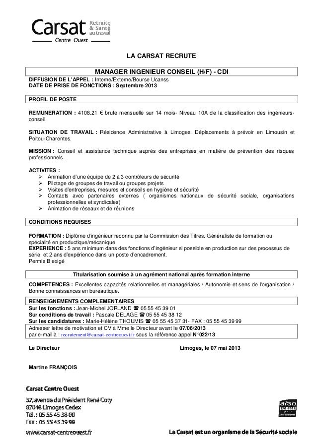 Manager Ingenieur Conseil 022 13