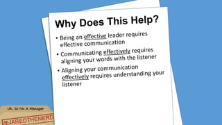 Uh, So I’m A Manager
 