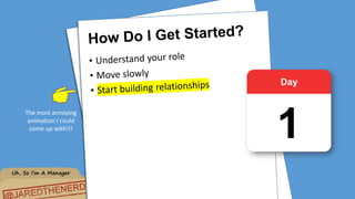 Uh, So I’m A Manager
The most annoying
animation I could
come up with!!!
 