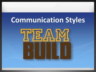 Communication Styles
 