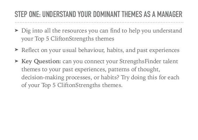 aim your strengths towards your goals as a manager 5