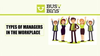 TYPES OF MANAGERS
IN THE WORKPLACE
 