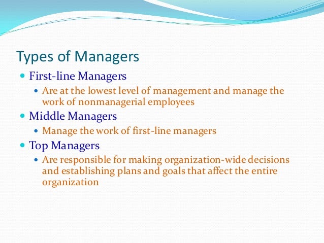 types of management skills