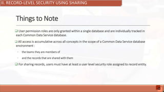 Manage security in Model-app Power App with Common data service | PPTX