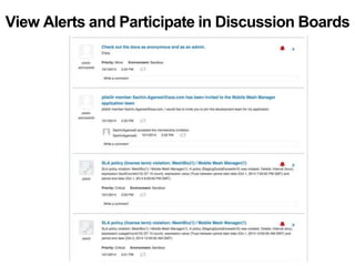 View Alerts and Participate in Discussion Boards 
