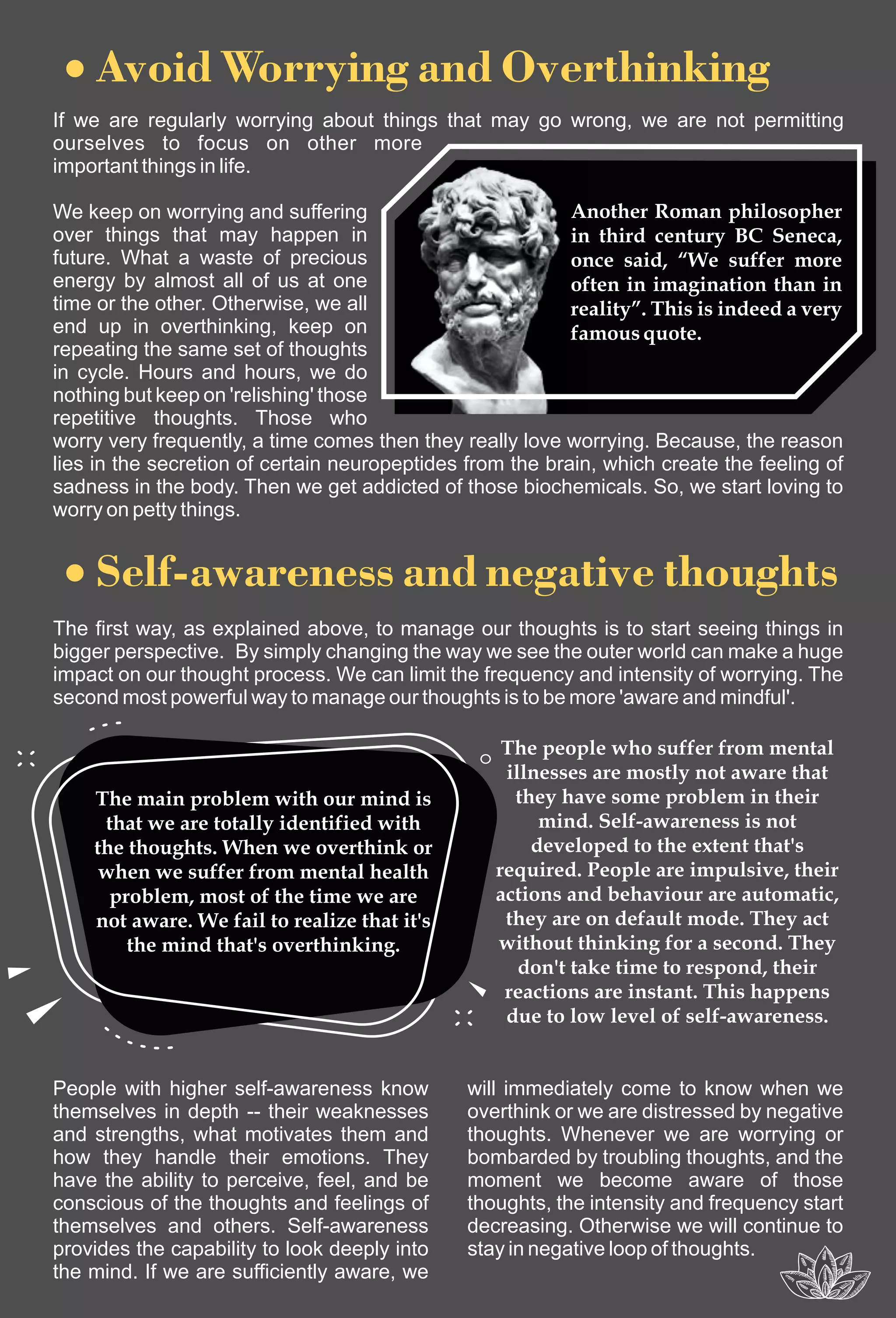 Manage your mind & thoughts | PDF