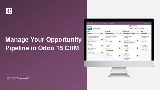 Manage Your Opportunity
Pipeline in Odoo 15 CRM
www.cybrosys.com
 