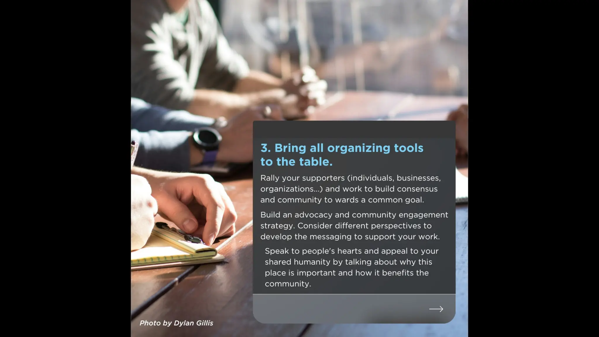 How to Save a Place: Manage Your Personal Expectations