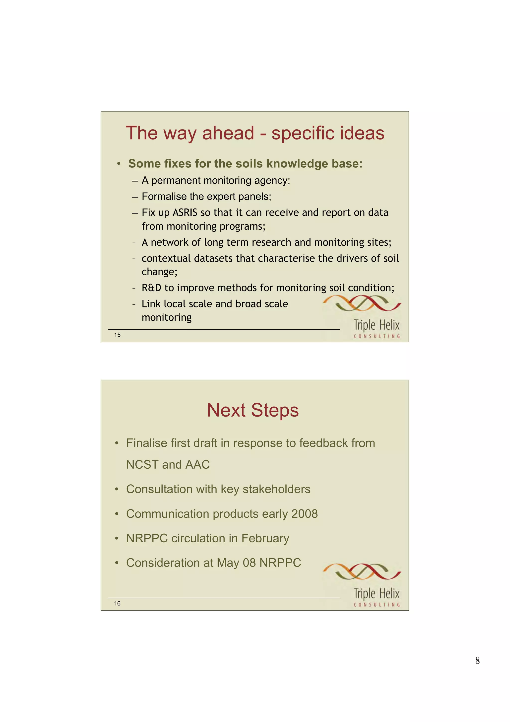 Managing Australian Soils — A Policy Discussion Paper