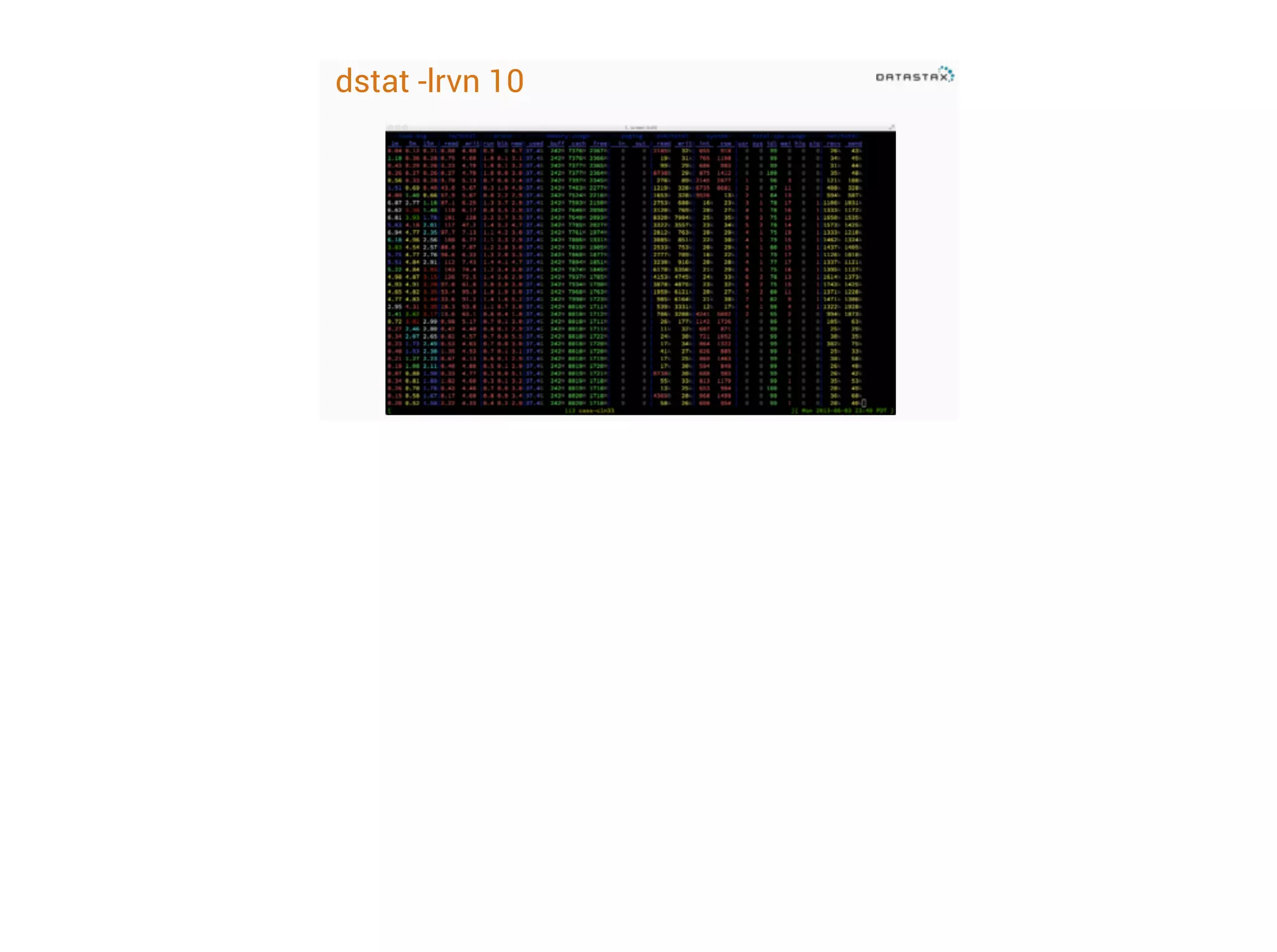 dstat -lrvn 10

 