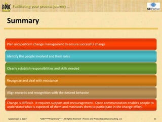Managing Cultural Change