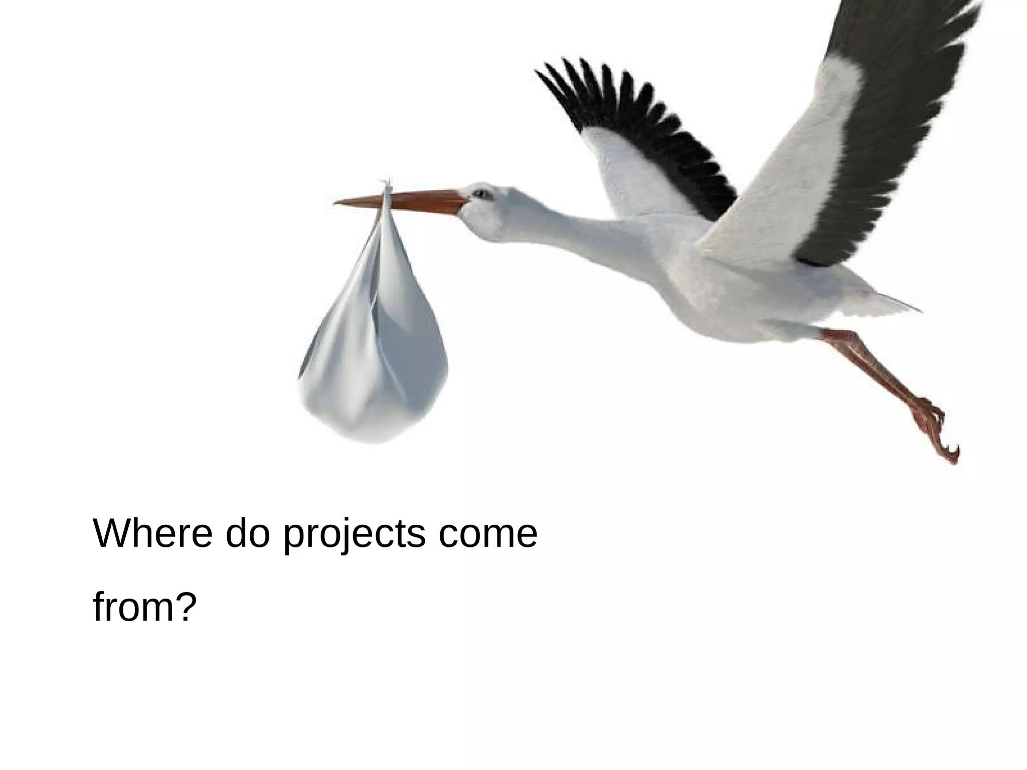 Where do projects come from? 