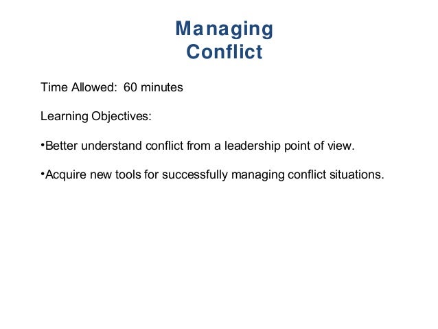 wood badge managing conflict