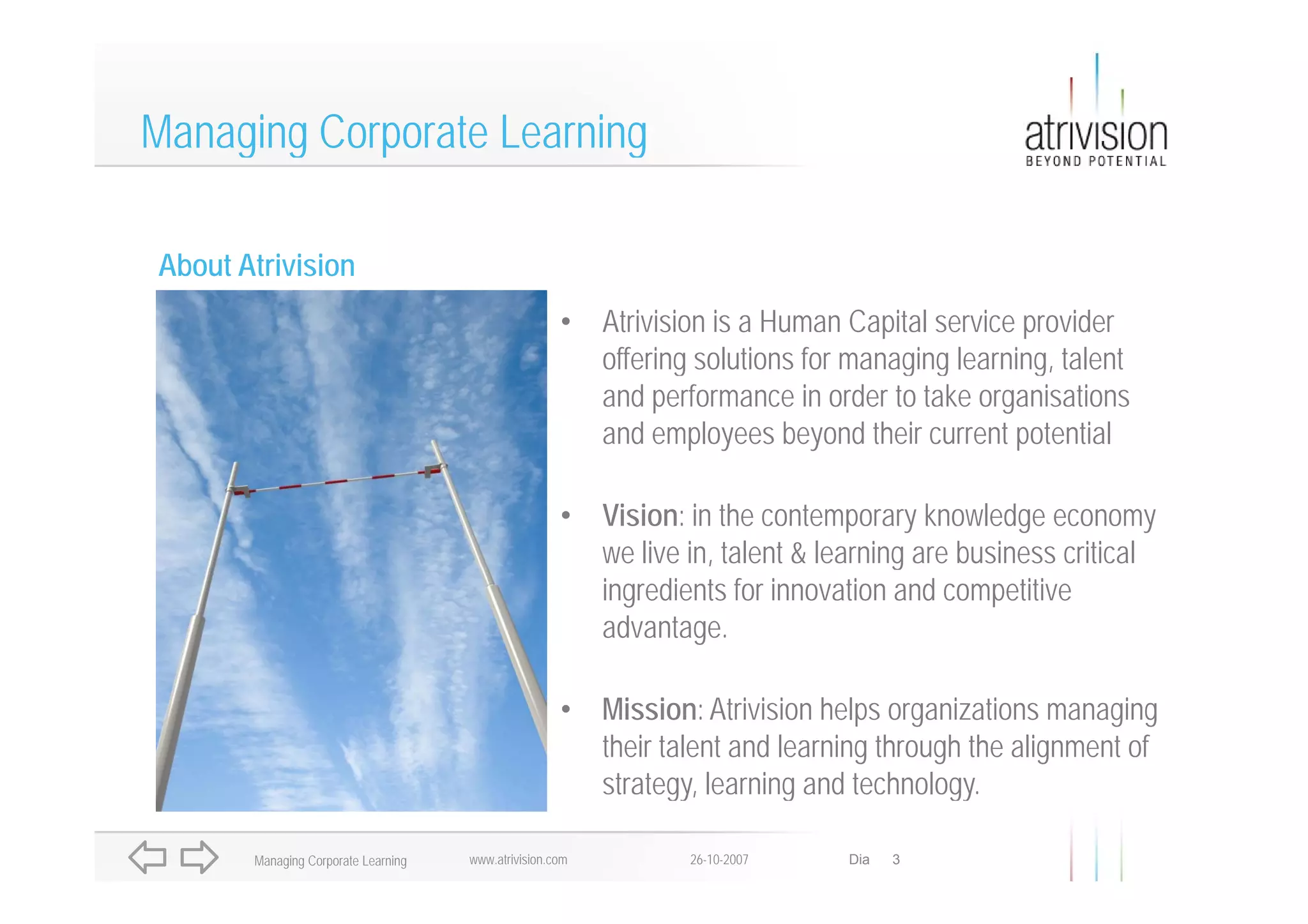 Managing Corporate Learning