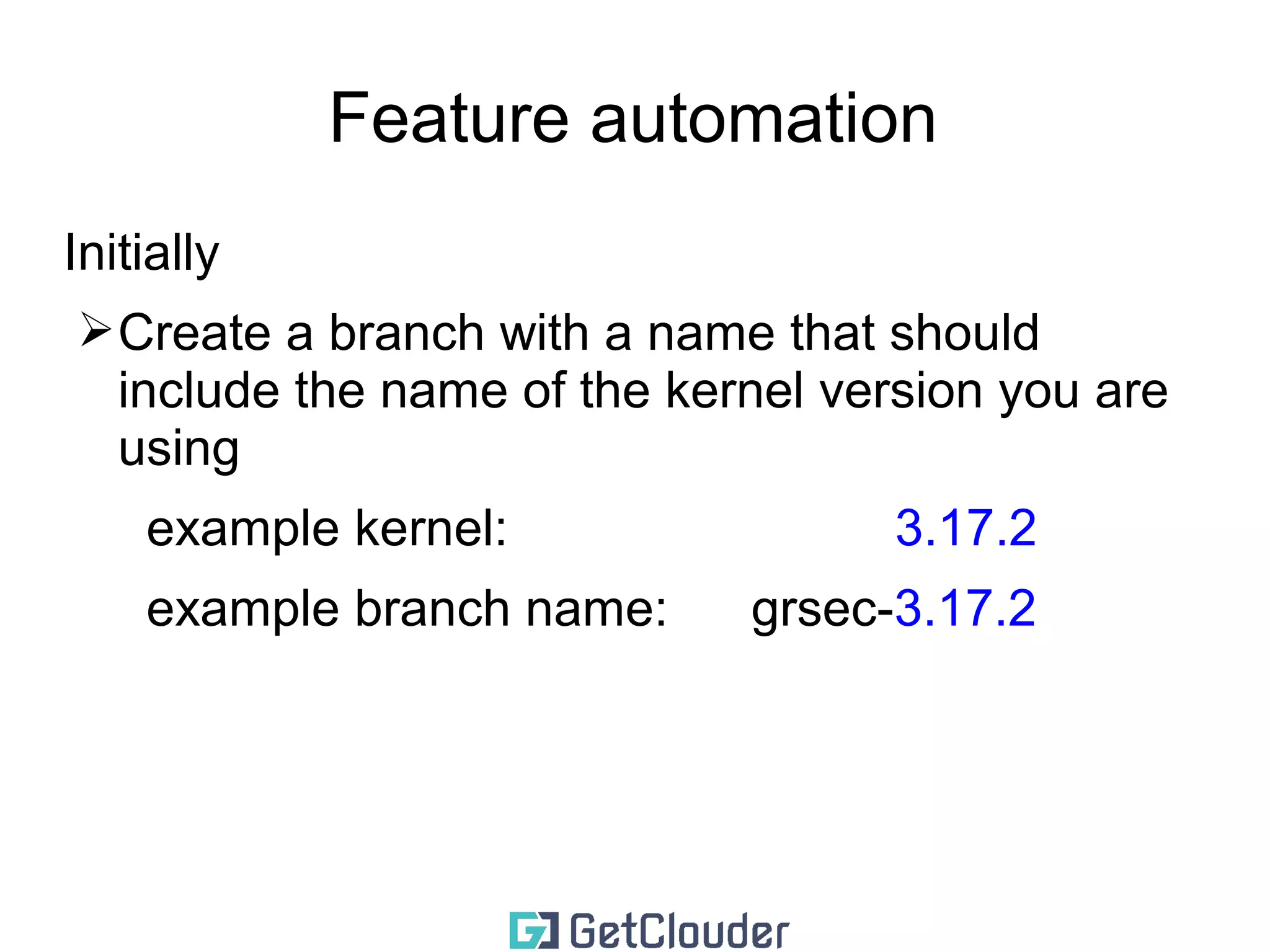 Test the new Kernel performance 
➢I usually check if the following stay relatively the 
same 
➢/proc/loadavg 
➢/proc/schedstat 
➢is the memory allocation keeps similar values 
➢I/O performance 
➢Network performance (use tcpreplay) 
➢hardware functionality 
➢software compatibility 
 
