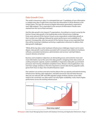 Solix Cloud – Managing Data Growth with Database Archiving and ...