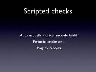 Managing Modules Without Going Crazy (NPW 2007)