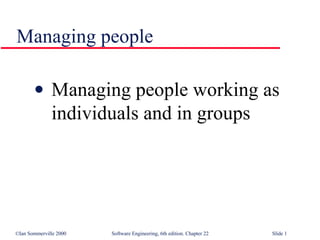 Managing people ,[object Object]