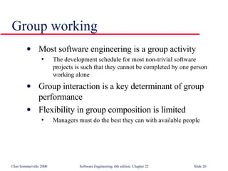 Managing People in Software Engineering SE22 | PPT