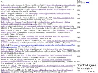 Open Access enhances access
Downloads for Brian Kelly
17 11 Jun 2013
Download figures
for my papers
 