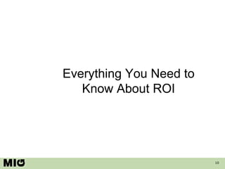Everything You Need to Know About ROI 