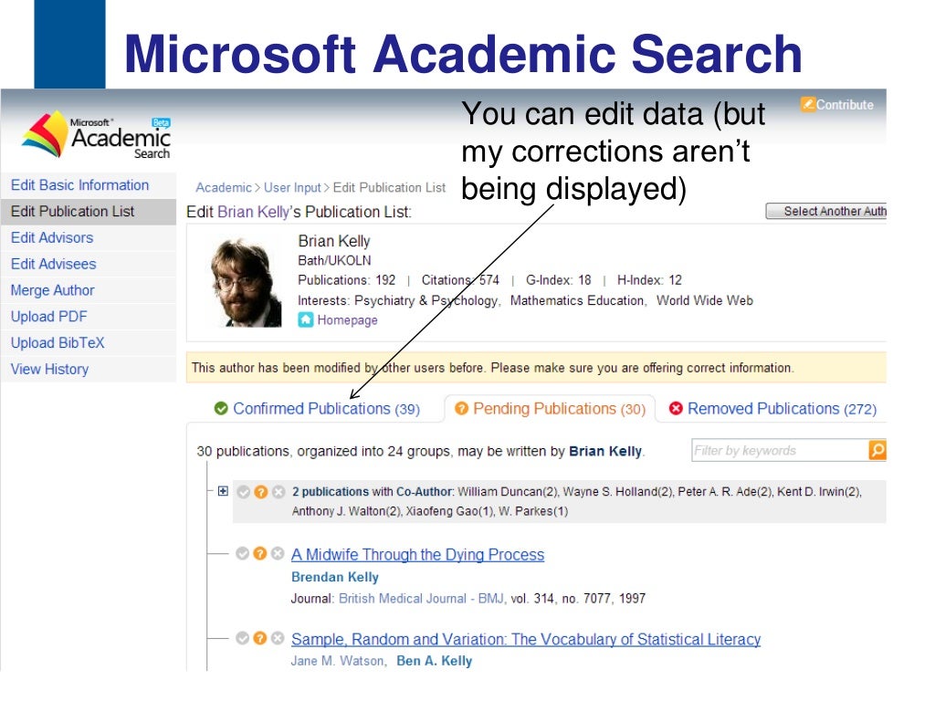 Microsoft Academic Search Ventajas Y Desventajas www.slideshare.net
