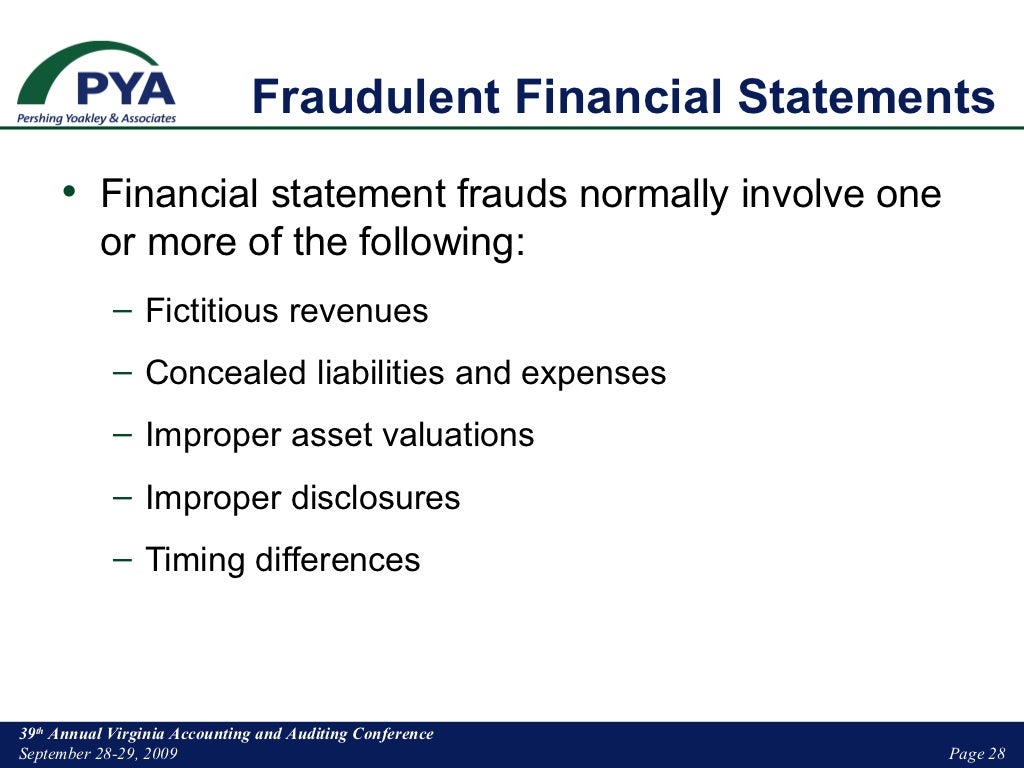 Managing And Assessing The Risk Of Fraudulent Financial Statements