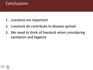 The animal husbandry perspective: Managing animals and their excreta in low- and middle-income countries