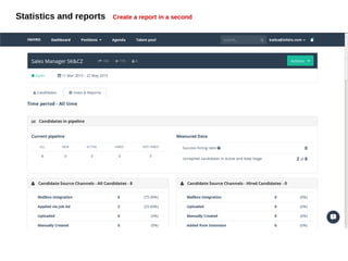 Statistics and reports Create a report in a second
 