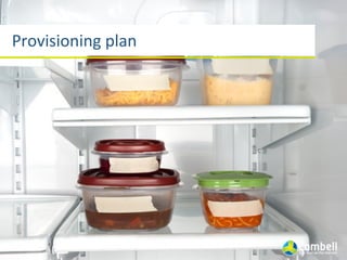 Provisioning	
  plan
 