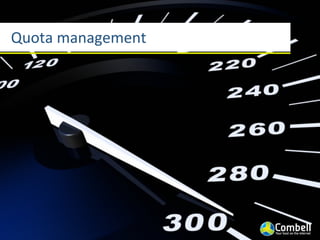 Quota	
  management
 