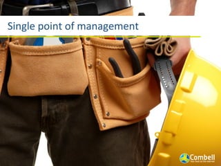 Single	
  point	
  of	
  management
 