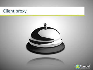 Client	
  proxy
 