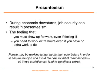 Managing Attendance Effectively | PPT