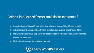 Managing a WordPress Multisite Network
