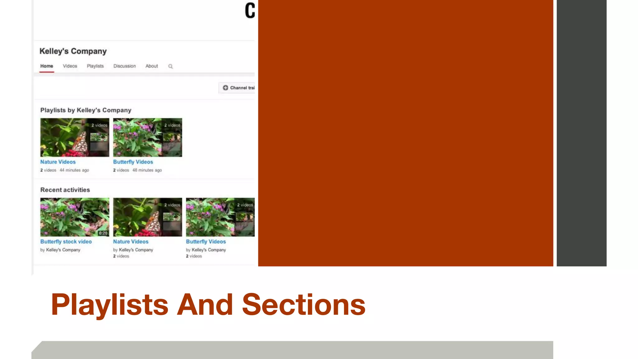 Playlists And Sections
 
