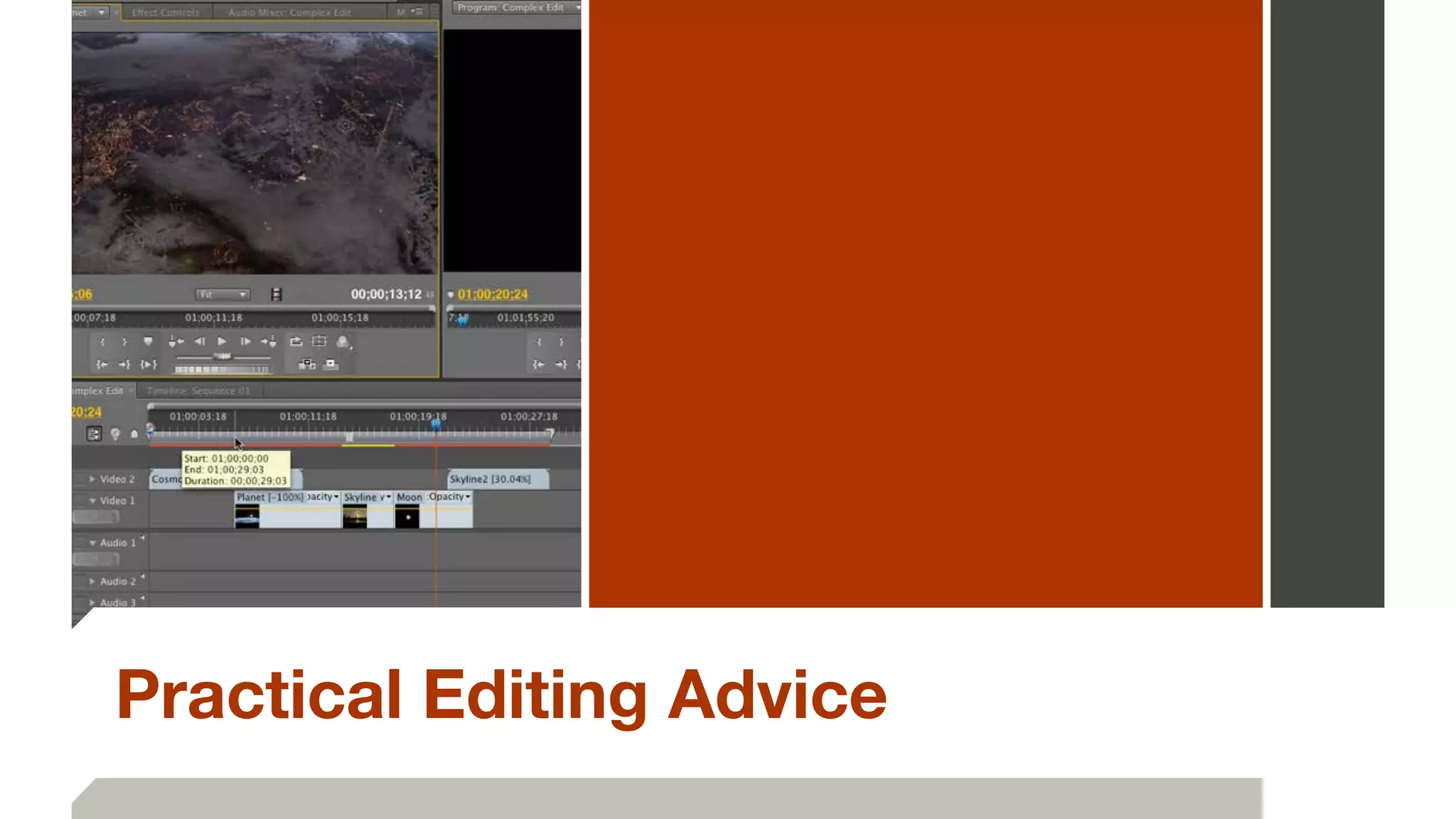Practical Editing Advice
 