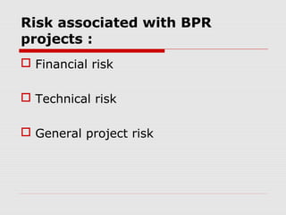 Managing barriers to bpr success | PPT